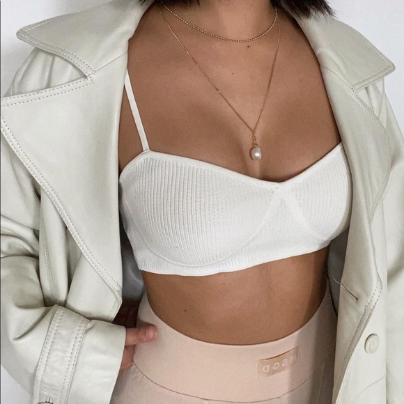 Zara | Tops | Zara Limited Edition Ribbed Top Cream | Poshmark